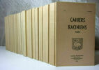 Cahiers Raciniens. 29 volumes. Publiés par la Société Racinienne