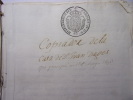 Journal manuscrit 1803-1837. Région Catalanne. Colonel Chevalier Roby