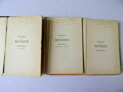 Histoire de la Musique. Envois autographe
