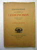 Exposition des livres de Léon Pichon ( Imprimeur, éditeur & graveur ) + catalogue précédé d'une introduction par Henri Focillon.. Léon Pichon