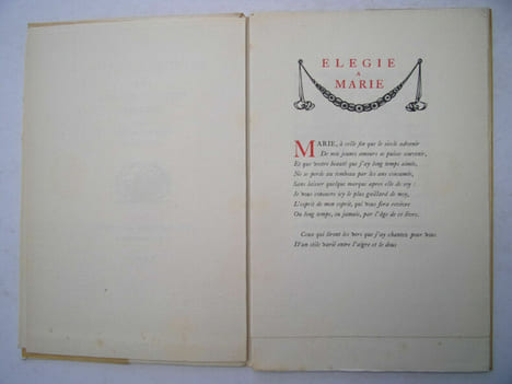 Élégie à Marie . Pierre de Ronsard Vendomois