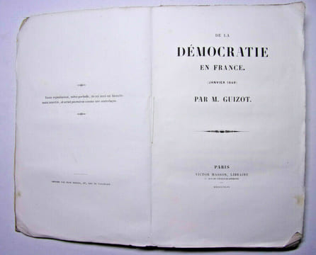 DE LA DÉMOCRATIE EN FRANCE ( janvier 1849 ). Guizot