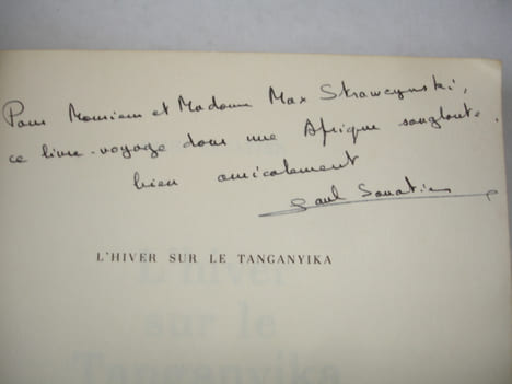 L'HIVER SUR LE TANGANYIKA. Paul Savatier avec envoi de l'auteur !