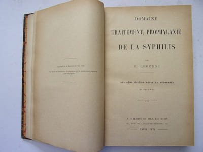 Domaine, traitement, prophylaxie de la Syphilis