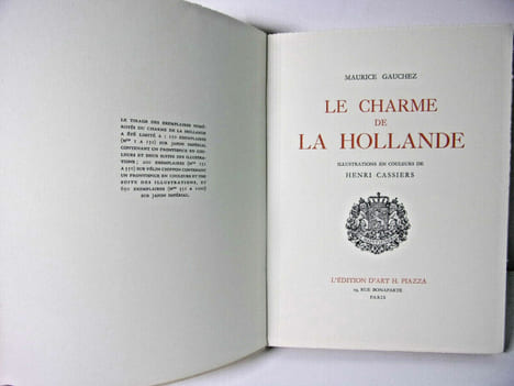 Le charme de la Hollande. Maurice Cauchez