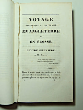 Voyage historique et littéraire en Angleterre et en Écosse.. Pichot (Amédée)
