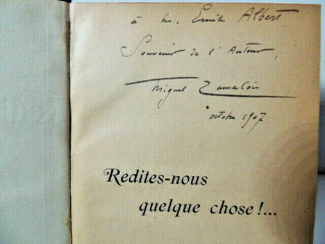 Redites nous quelque chose !. Miguel Zamacois