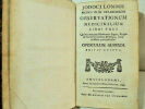 Jodoci Lommii, medici olim celeberrimi, observationum medicinalium libri tres. 