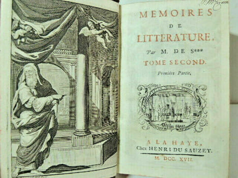Mémoires de littérature, par M. de S*** . SALLENGRES Albert Henri de