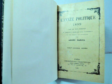 L'Année politique 1899. André Daniel
