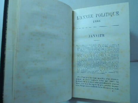 L'Année politique 1888 + documents, notes et pièces justificatives. André Daniel