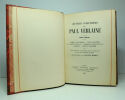 Œuvres complètes + Œuvres posthumes.. Paul Verlaine