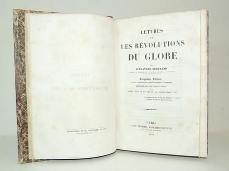 Lettres sur les révolutions du Globe. Alexandre Bertrand