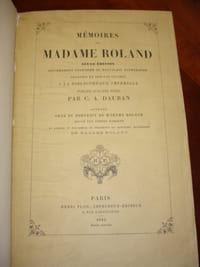 Mémoires de Madame Roland