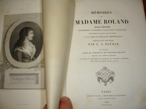 Mémoires de Madame Roland. A.C.Dauban