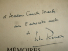MÉMOIRES DE MADAME CHAUVEREL . Jules Romains, rare envoi autographe !