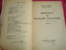 MÉMOIRES DE MADAME CHAUVEREL . Jules Romains, rare envoi autographe !