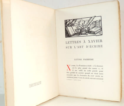 LETTRES A XAVIER SUR L'ART D’ÉCRIRE. Abel Hermant