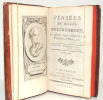 Pensées de Milord Bolingbroke sur différents sujets d'histoire, de Philosophie, de Morale. Milord Bolingbroke