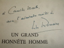 UN GRAND HONNÊTE HOMME. Jules Romains, avec rare envoi autographe !


