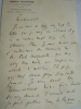 Lettre autographe 18 mars 1919. René Doumic