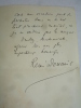 Lettre autographe 18 mars 1919. René Doumic