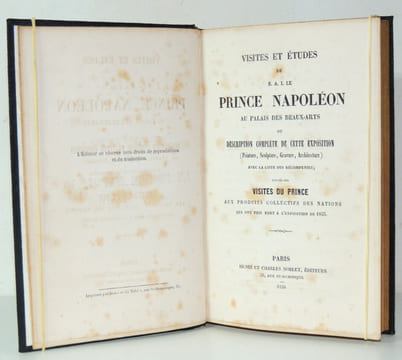 Visites et études du Prince Napoléon à l'Exposition Universelle de 1855 ( rare). undefined