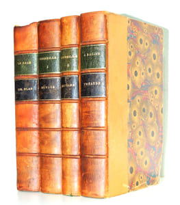 Bon lot livres reliés cuir Théâtre & Littérature