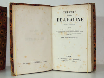 Bon lot livres reliés cuir Théâtre & Littérature