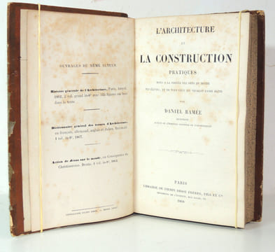 L'Architecture et la construction pratiques. Daniel Ramée