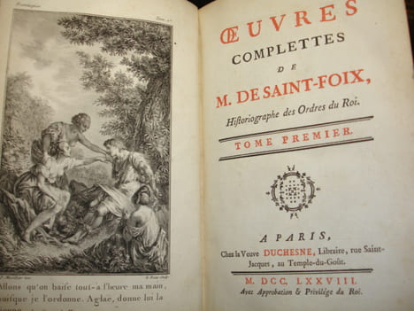 OEUVRES COMPLETTES de M. DE SAINT-FOIX, Hisftographe des ordres du Roi. Poullain de Saint-Foix 