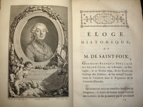 OEUVRES COMPLETTES de M. DE SAINT-FOIX, Hisftographe des ordres du Roi. Poullain de Saint-Foix 