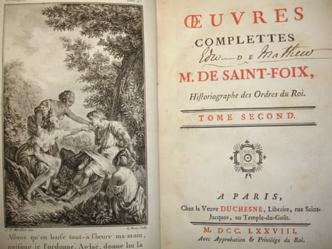 OEUVRES COMPLETTES de M. DE SAINT-FOIX, Hisftographe des ordres du Roi. Poullain de Saint-Foix 