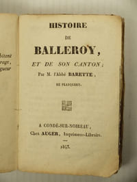 Histoire de Balleroy et de son Canton,