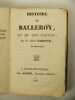 Histoire de Balleroy et de son Canton,. Barette, Jean, abbé,