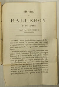 Histoire de Balleroy et de son Canton,