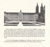 Le Lycée Malherbe deux Siècles d'Histoire,