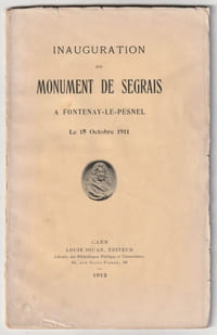 Inauguration du Monument de Segrais à Fontenay-le-Pesnel, le 15 octobre 1911,
