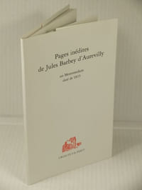 Pages Inédites de Jules Barbey d'Aurevilly,