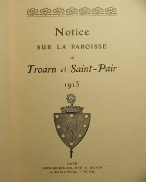 Notice sur la Paroisse de Troarn et Saint-Pair, . Longuet, Thierry,