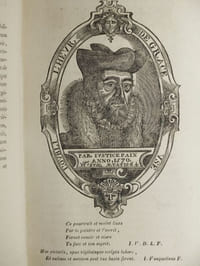 Les Recherches et Antiquitez de la Province de Neustrie à présent Duché de Normandie, comme des Villes remarquables d'icelle, mais plus spécialement de la Ville de Caen,par Charles de Bourgueville, sieur de Bras, publiée par les Soins et aux Frais de plusieurs Habitants de Caen, orné du Plan de cette Ville d'après Belle-Forest, et précédée d'une notice biographique,
