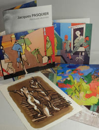 Neuf - Marché, Les Fresques de Jacques Pasquier,