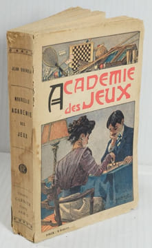 Académie des Jeux contenant un Dictionnaire des Jeux anciens, le nouveau Jeu de Croquet, le Bésigue chinois et une étude sur les Jeux,. Quinola, Jean,
