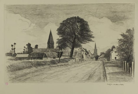 Bayeux, Suite de 10 Eaux Fortes gravées par Raphaël Manchon, Commentées par Dom Aubourg,. Manchon, Raphaël, Dom Aubourg,