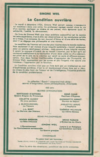 La Condition Ouvrière,