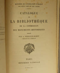 Catalogue de la Bibliothèque de la Commission des Monuments Historiques, Catalogues des Relevés, Dessins et Aquarelles, 2 Volumes,