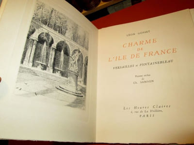 Charmes de l'Ile de France. Versailles et Fontainebleau. pointes sèches de Ch. SAMSON.