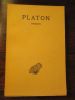 Oeuvres complètes, Tome IV 1ère partie - Phédon. PLATON.