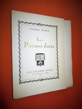 Les poèmes dorés (Exemplaire n°1 du tirage de tête). . FRANCE Anatole
