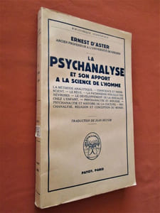 La psychanalyse et son apport à la science de l'homme - traduit de l'allemand par Jean Heyum